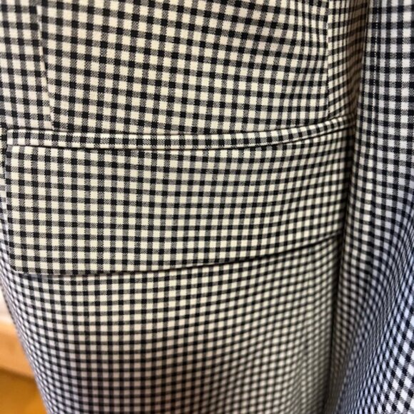 THEORY NWT Stretch Wool Slim Blazer Jacket. Black Multi. Gingham. Size 8 - Picture 3 of 10